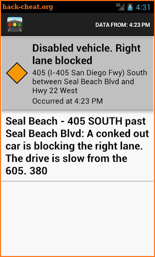 Sigalert - Traffic Reports screenshot