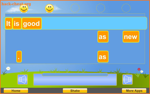 Sight Words Sentence Builder. screenshot