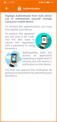 Sign&go Authenticator screenshot