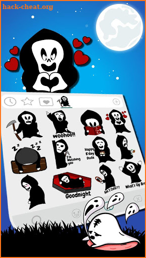 Silly Grim Reaper Emoji Stickers screenshot