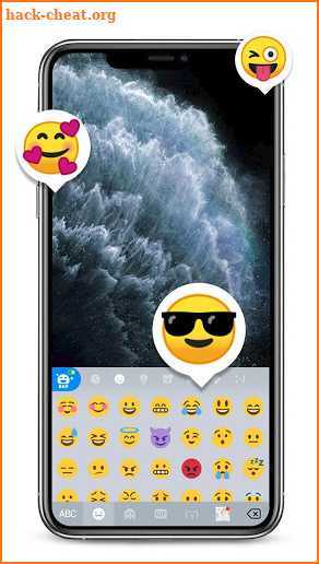 Silver Phone 11 Pro Keyboard Theme screenshot