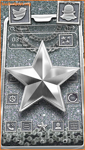 Silver Star Theme Launcher screenshot