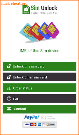 SIM Unlock Mobile Phone screenshot