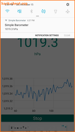 Simple Barometer (Measure Atmospheric pressure) screenshot