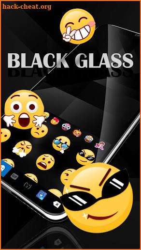 Simple Black Glass Keyboard Theme screenshot