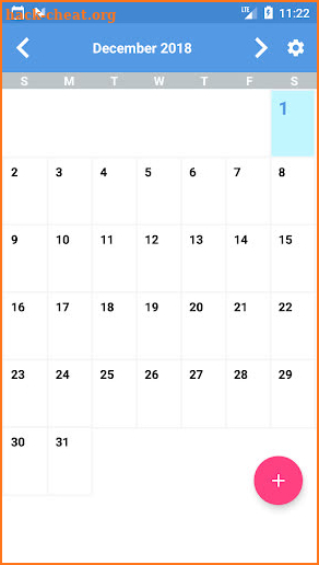 Simple Calendar screenshot