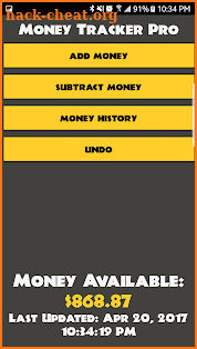 Simple Money Tracker Pro screenshot