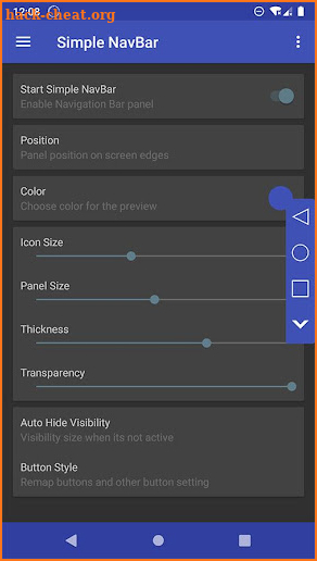 Simple Nav Bar - Navigation Bar - Simple Control screenshot