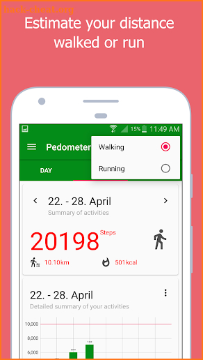 Simple Pedometer (Accurate) screenshot