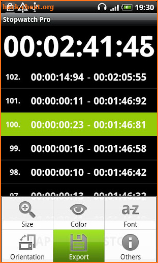 Simple Stopwatch screenshot