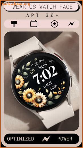 Simple Sunflowers watch face screenshot