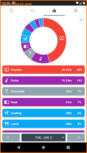 Simple Time Tracker screenshot