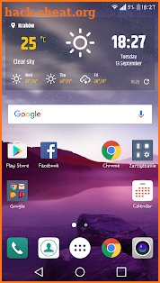 Simple weather & clock widget (No ads) screenshot