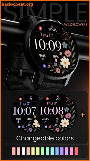 Simple Wildflowers Watch Face screenshot
