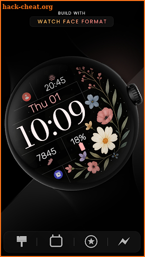 Simple Wildflowers Watch Face screenshot
