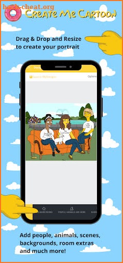 Simpsonize Portraits - Drag & Drop Builder screenshot