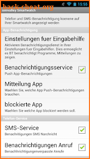 simvalley Smartwatch screenshot