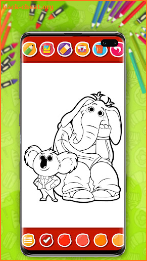 Sing 2 Game Coloring Book screenshot