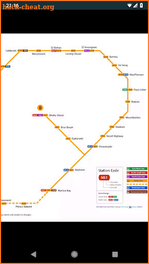 Singapore Train Map (Offline) screenshot