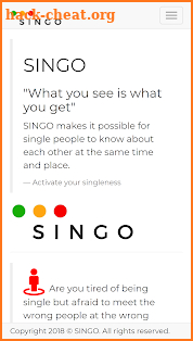 Singo - Singles Dating App screenshot