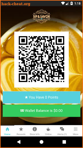 Sip & Savor Rewards screenshot