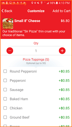 Sir Pizza Michigan screenshot