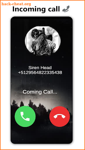 Siren Head video call & talk chat prank screenshot