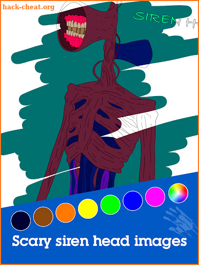 Siren Monster Horror Coloring Book screenshot