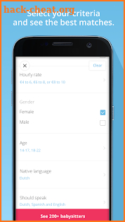 Sitly - Babysitters and babysitting in your area screenshot