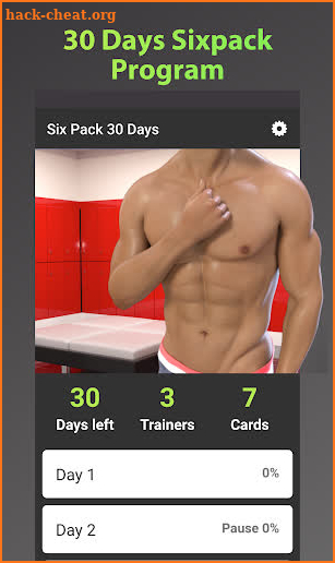 Six Pack 30 Days Abs Workout for Men screenshot