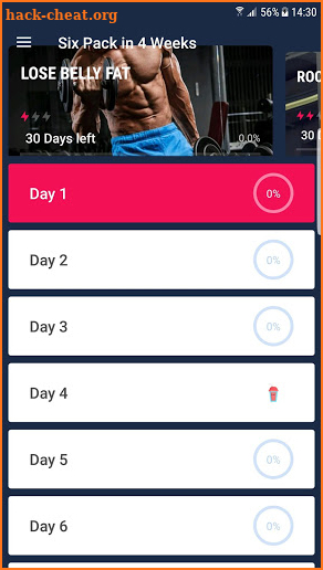 Six-pack Abs in 30 Days screenshot