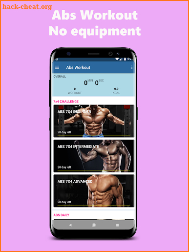 Six Pack Abs Workout- No equipment Home Workout screenshot