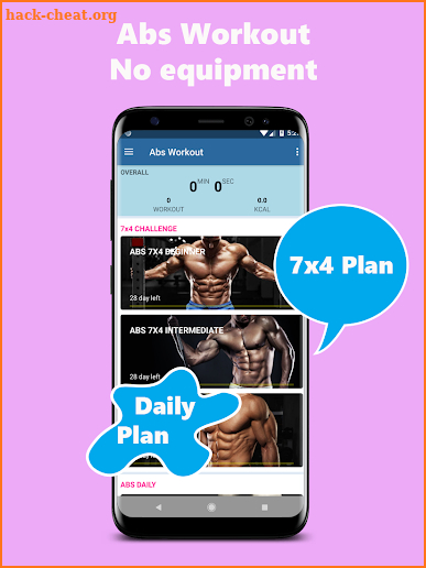 Six Pack Abs Workout- No equipment Home Workout screenshot