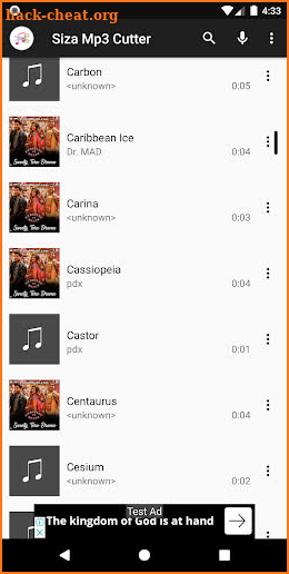 Siza Mp3 Cutter: Mp3 Trimmer & Ringtone Maker screenshot