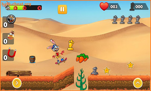 Skating Bunny - rabbits game screenshot