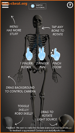 Skelly: Poseable Anatomy Model screenshot