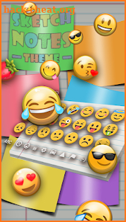 Sketch Notes Keyboard Theme screenshot