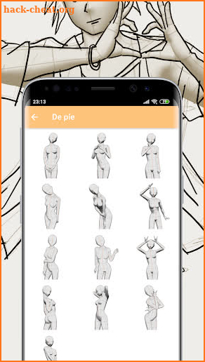 SketchPoses (reference poses for drawing) screenshot