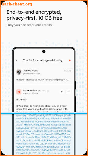 Skiff Mail - Private email screenshot