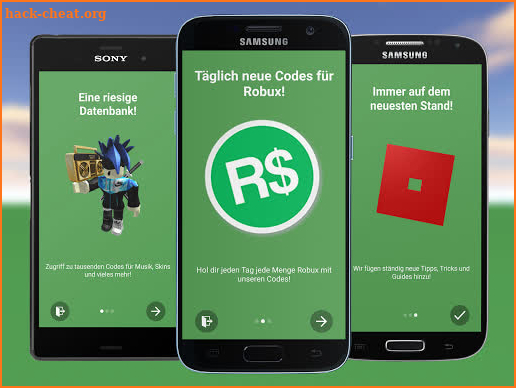 Skins, Cheats und Robux Codes für Roblox screenshot