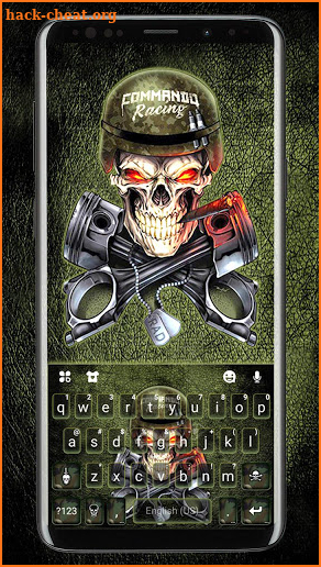 Skull Soldier Keyboard Theme screenshot