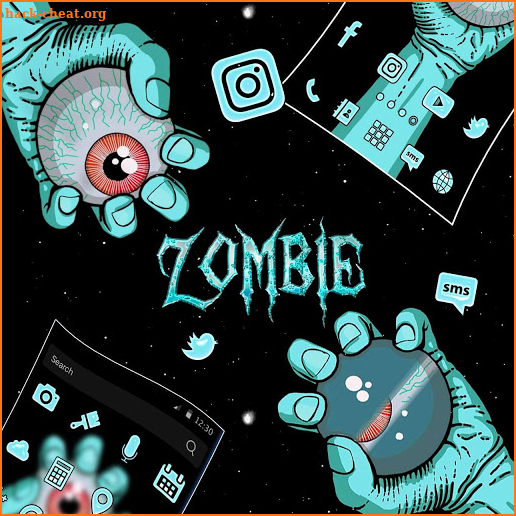 Skull Zombie Eye Themes, Live Wallpaper screenshot