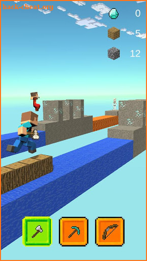 Sky Block Runner - Craft Miner Rush screenshot