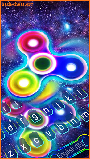 Sky Fidget Spinner Keyboard Background screenshot