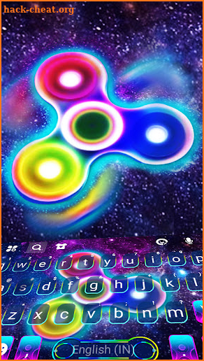 Sky Fidget Spinner Keyboard Background screenshot