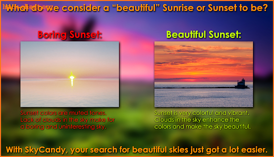 SkyCandy - Sunset Forecast + Quality Predictor screenshot