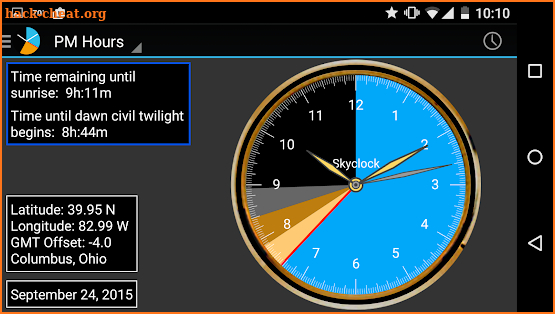 Skyclock screenshot