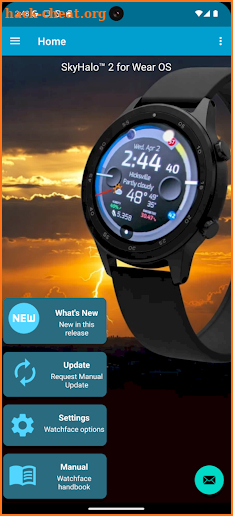 SkyHalo 2 Weather (Wear OS 5+) screenshot