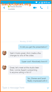 Skype for Business for Android screenshot