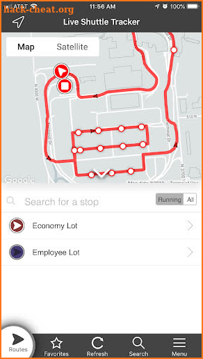 SLC Airport Shuttle Tracker screenshot